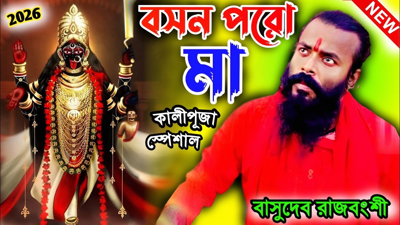 বসন পরো মা 🌺🌺2026 | বাসুদেব রাজবংশী | Kali Puja Special Song | Basudeb Rajbanshi | নতুন