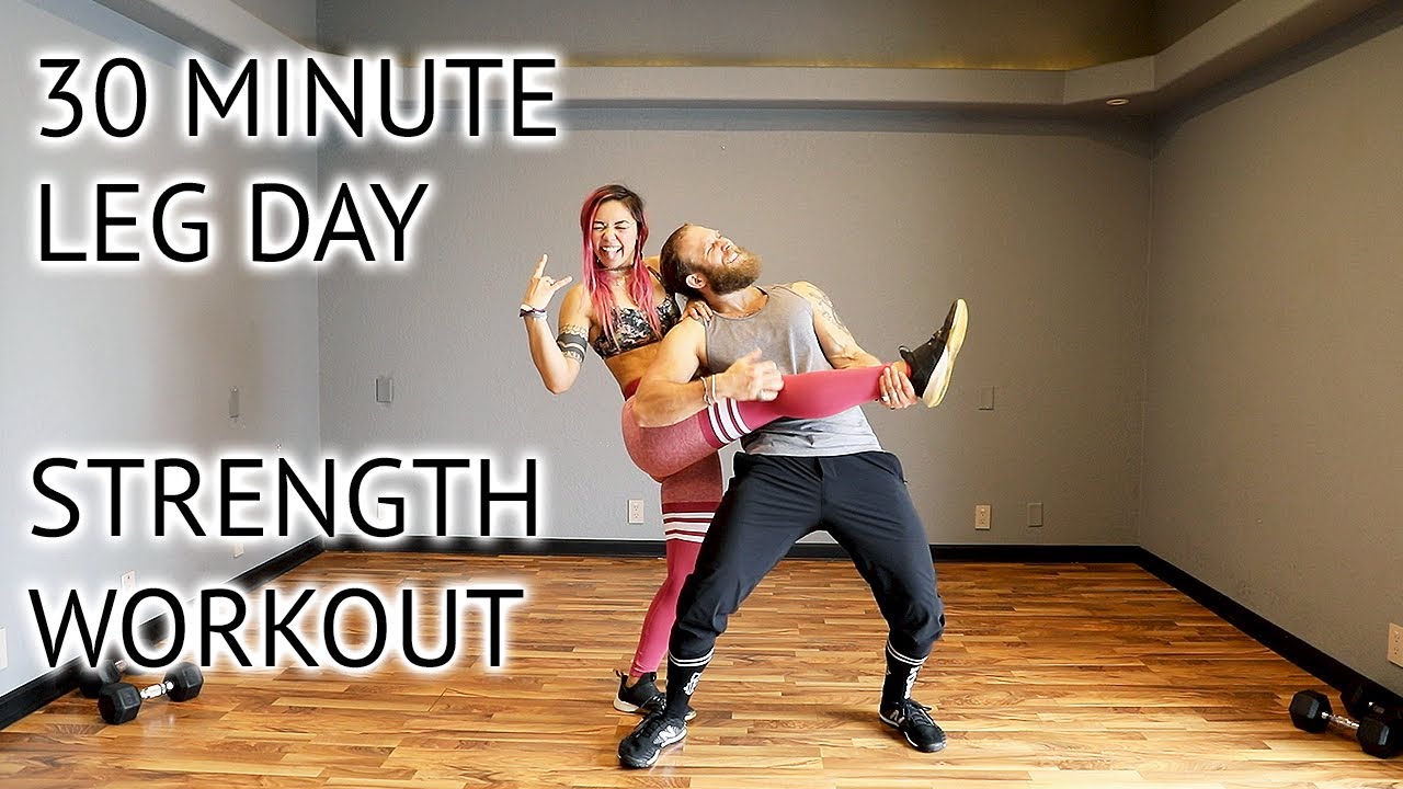 30 Minute FUN Leg Day Strength Workout | NO REPEAT Home Workout!