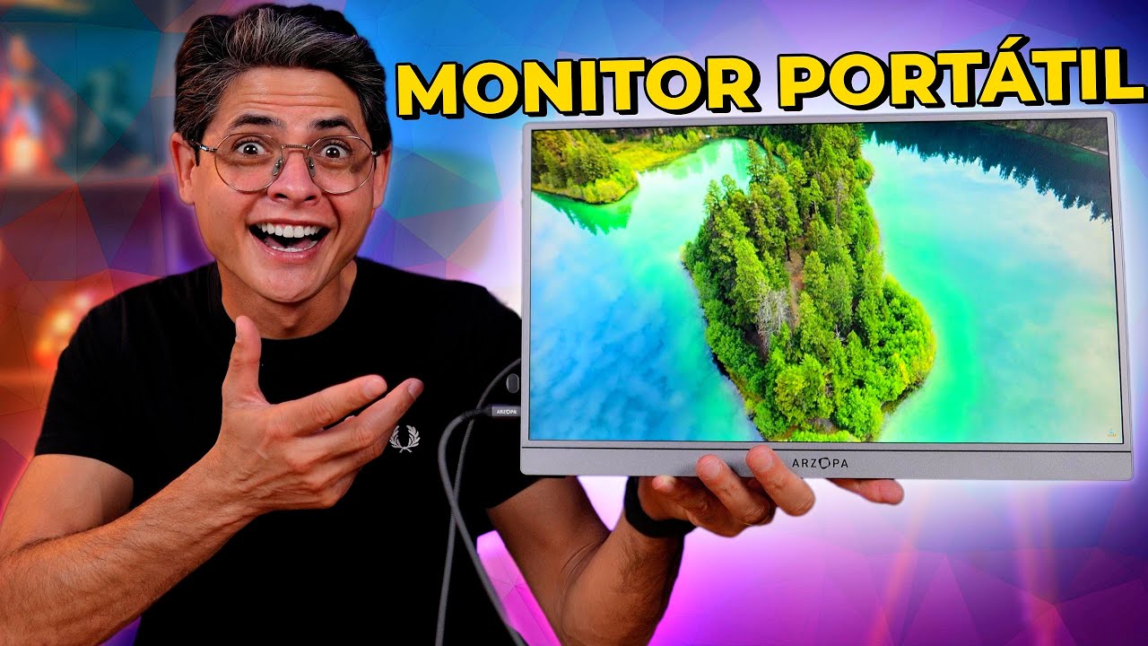 Monitor Portátil ARZOPA Z3FC com 180Hz! Unboxing e Impressões