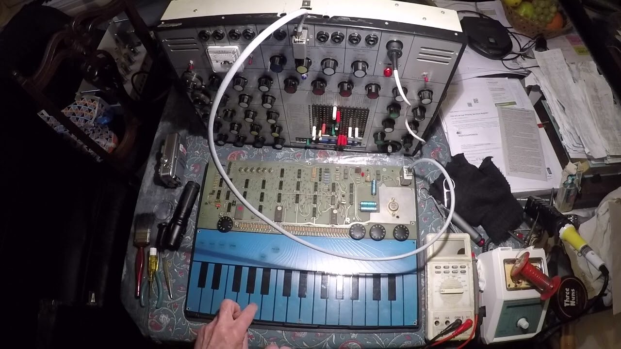 EMS Synthi AKS keyboard repair...