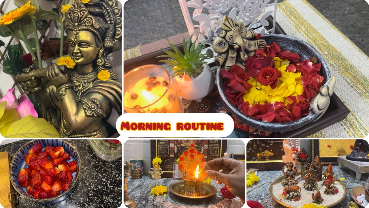 Morning Routine || Lunch Box For Husband || Pooja