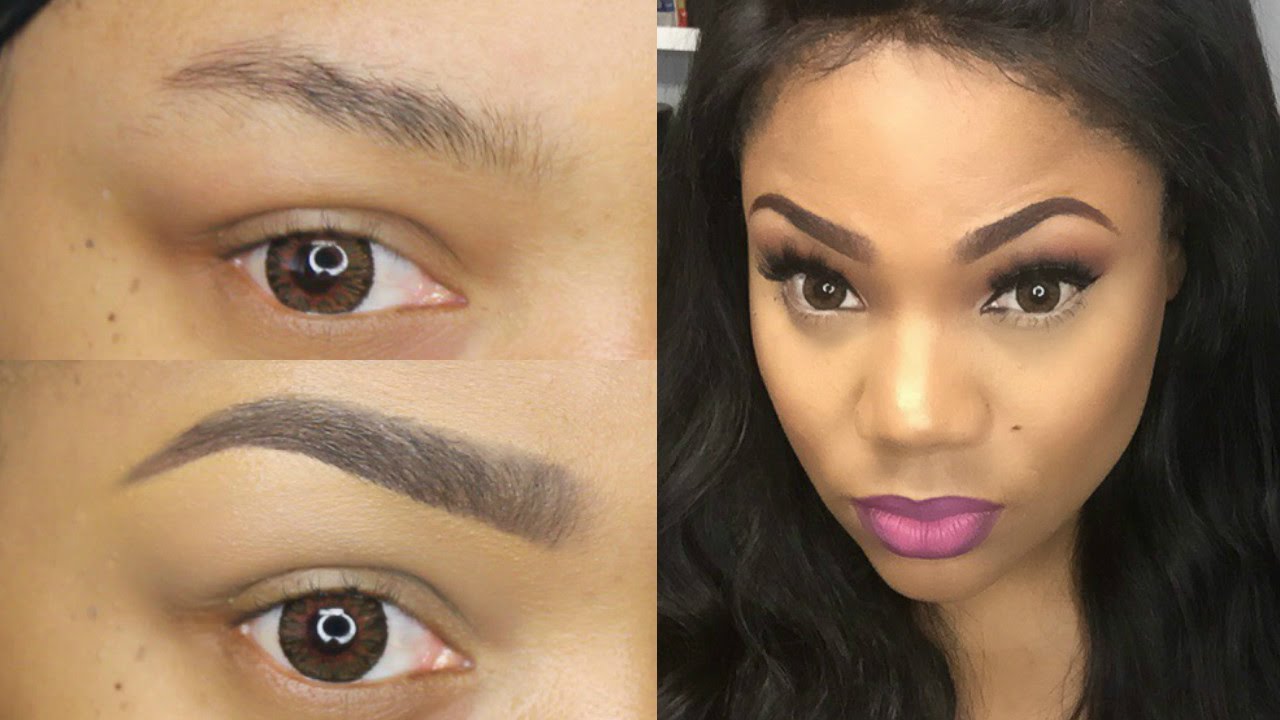 Simple Eyebrow Tutorial | Charlion patrice