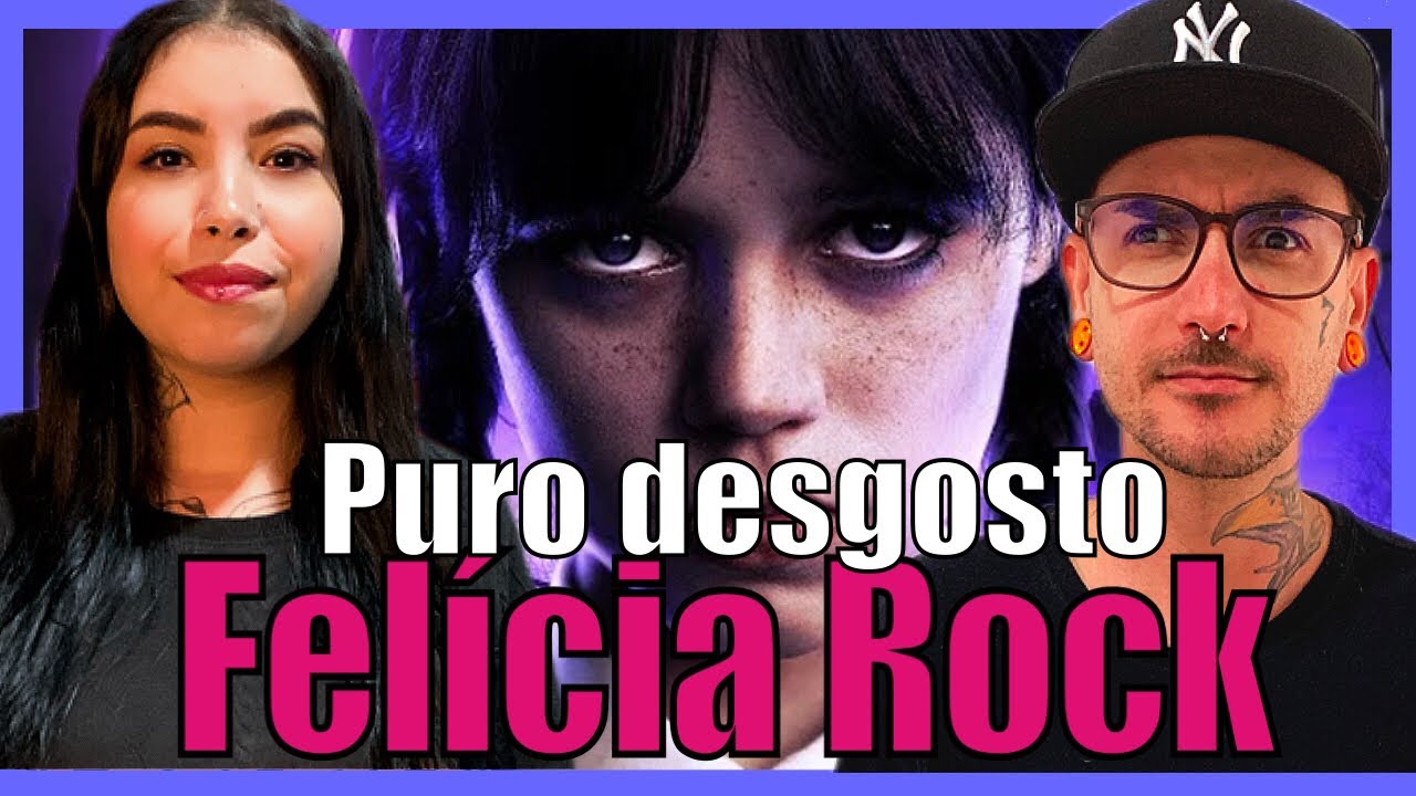 Felícia Rock React PURO DESGOSTO (Wandinha Addams)