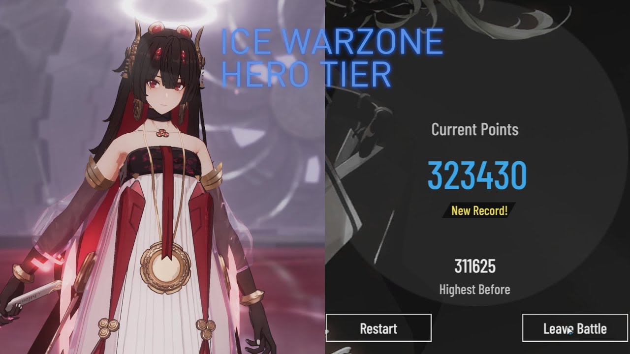 Punishing: Gray Raven | Lucia: Plume vs Ice Warzone (Hero)