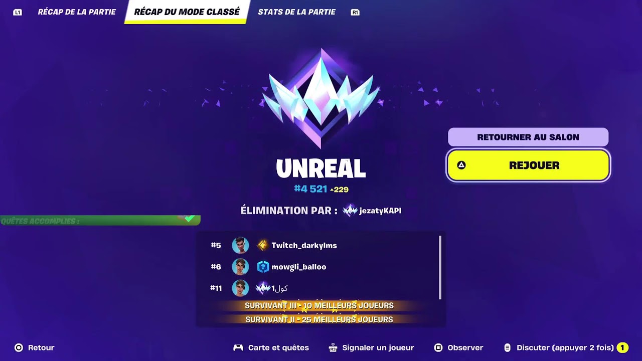 Fortnite_ zéro construction classe UNREAL