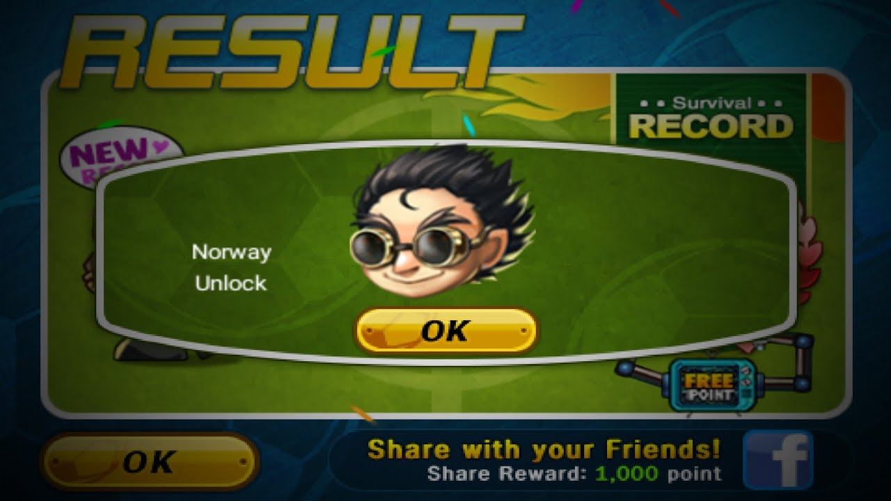 Head Soccer I Desbloqueando a Noruega