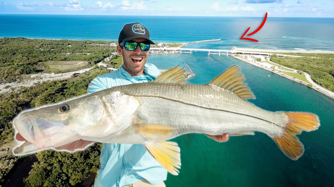 Chasing a Forever Fish at Legendary Florida Inlet! (Catch Clean & Cook Snook)