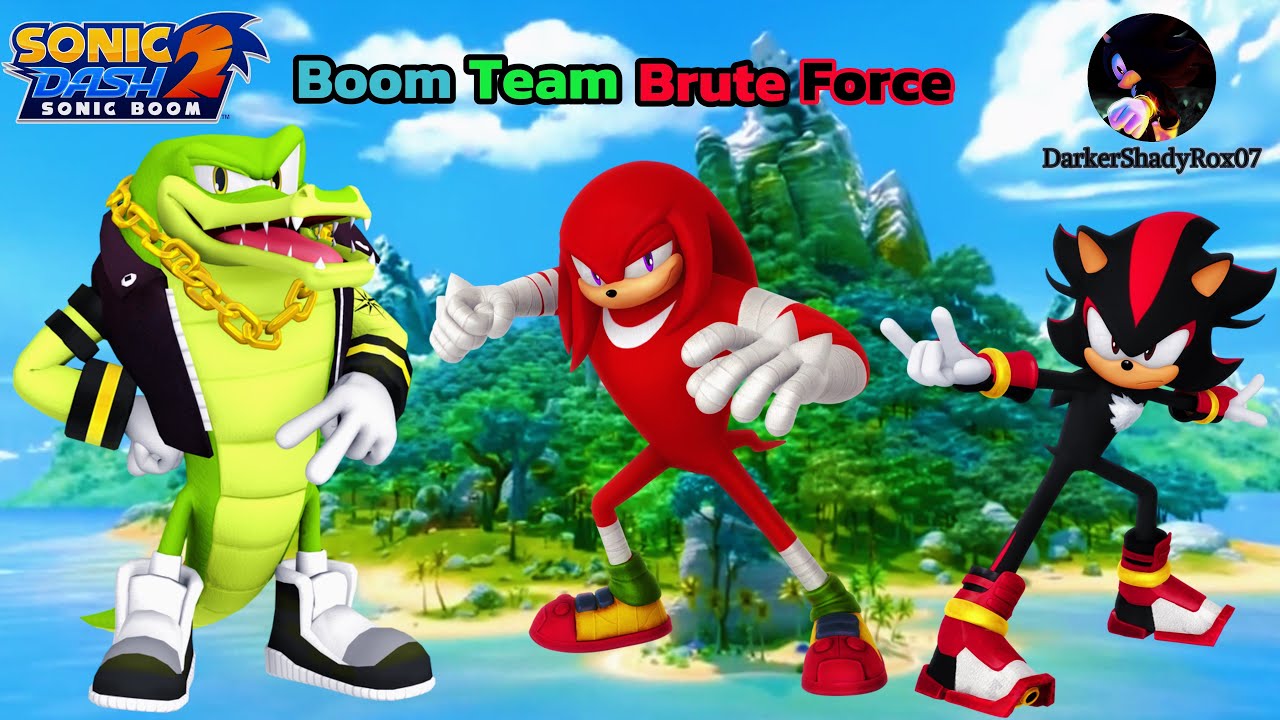 Sonic Dash 2: Sonic Boom (Gameplay #4): Playing As Boom Team Brute Force