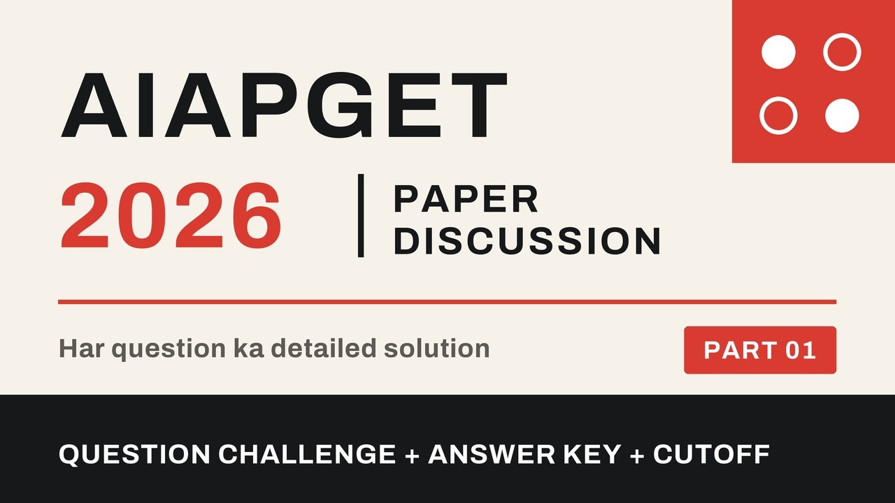 AIAPGET 2026 Paper Part- 01, Discussion | Answer Key + Question Challenge #aiapget #aiapget2026