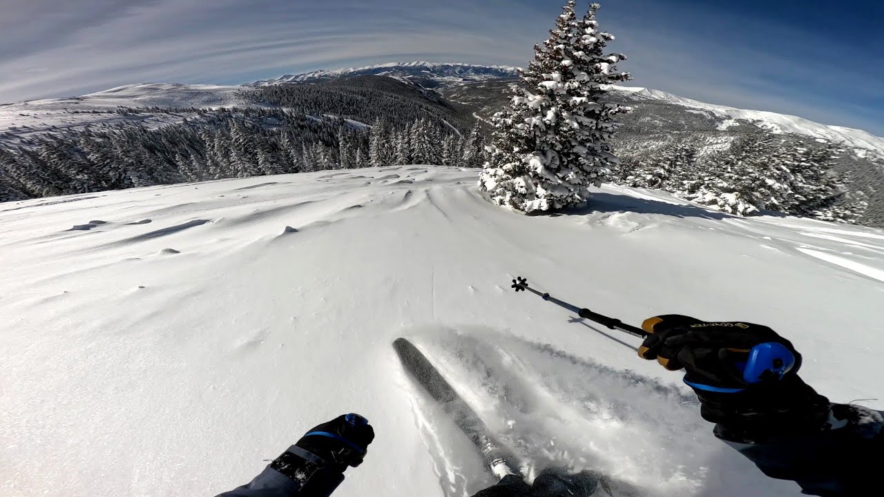 Skiing POWDER at ARAPAHOE BASIN, CO (Part 2) | Steeps and leftover chop (2/19/25)