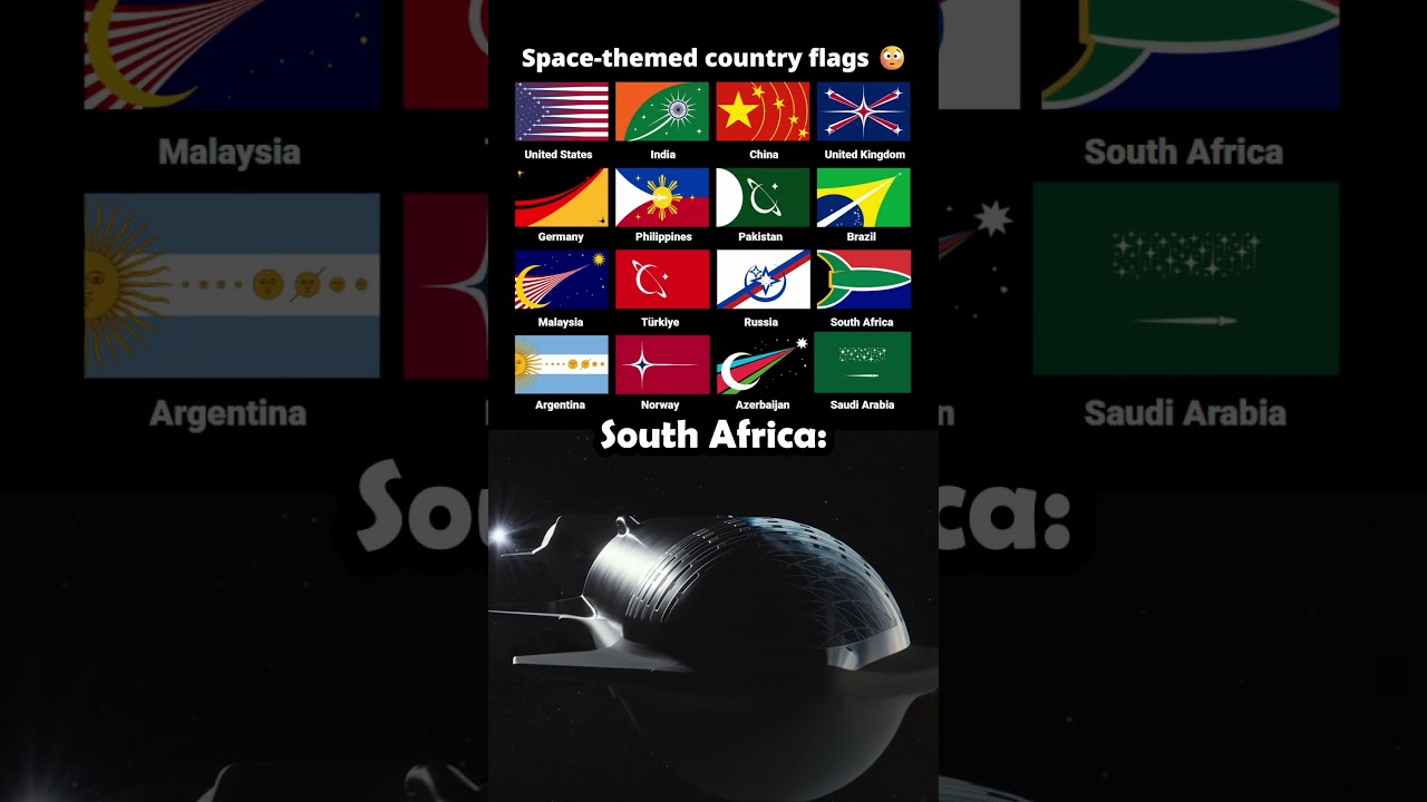 Space-themed country flags 😳