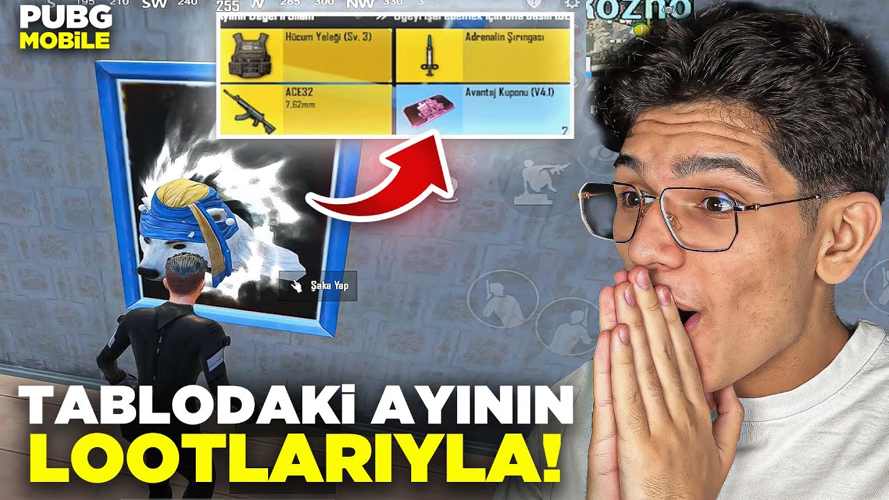 SADECE! TABLODAN ÇIKAN AYININ LOOTLARIYLA WİN ALMAK? - PUBG MOBİLE
