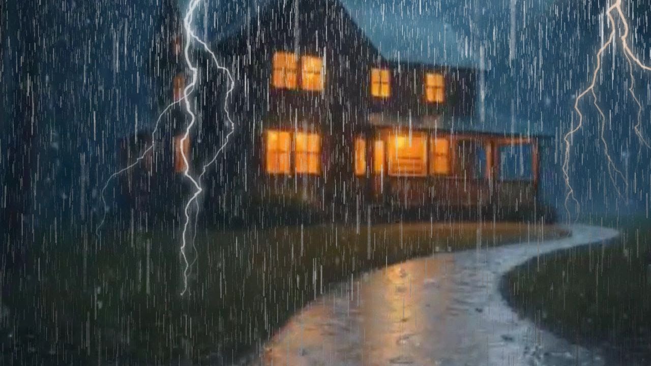 Super Heavy Rain To Sleep Immediately - ASMR, Rain Sounds For Relaxing Your Mind And Sleep Tonight