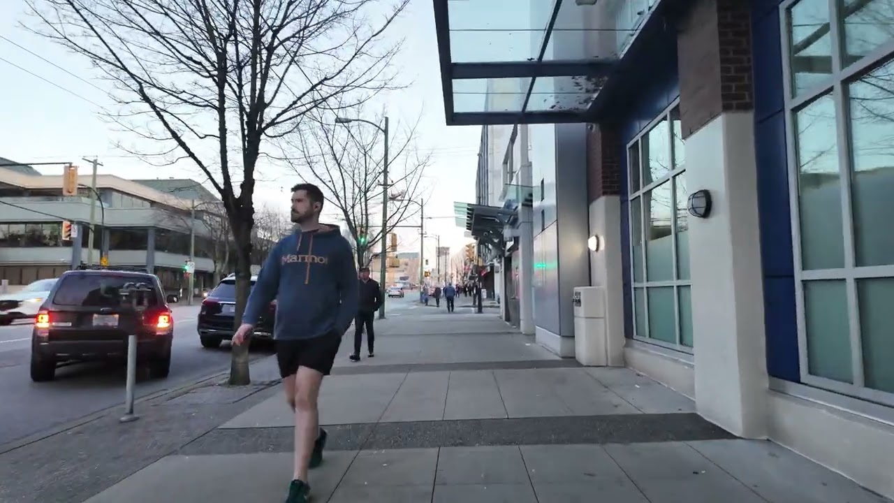 From Broadway via Arbutus and 4 street to Granville bridge Vancouver Canada