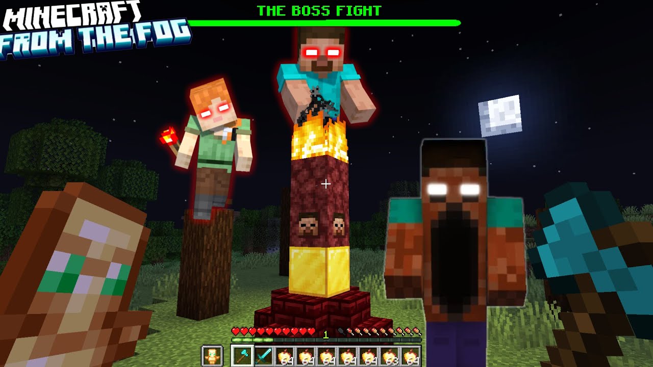 So I summoned Herobrine in My Minecraft world...