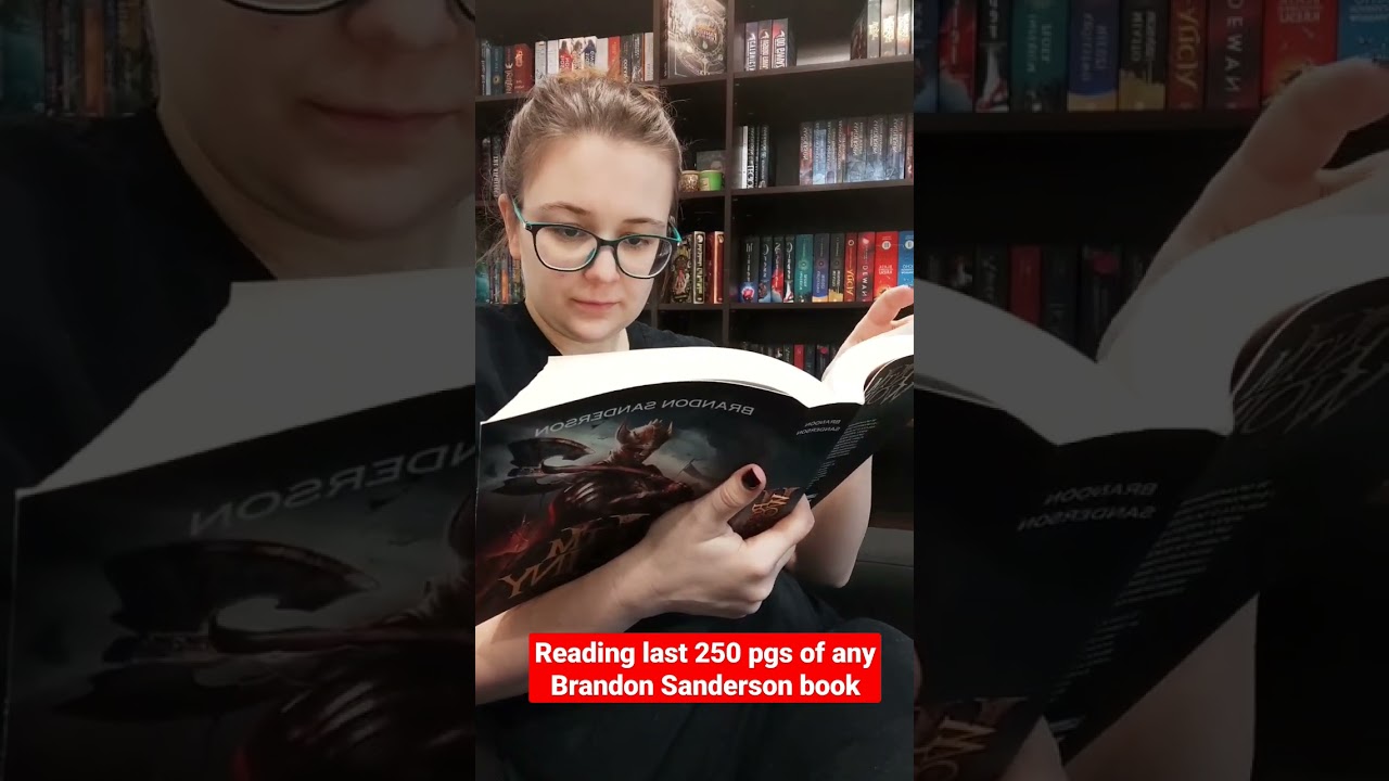 reading Brandon Sanderson book #brandonsanderson #stormlightarchive #highfantasy