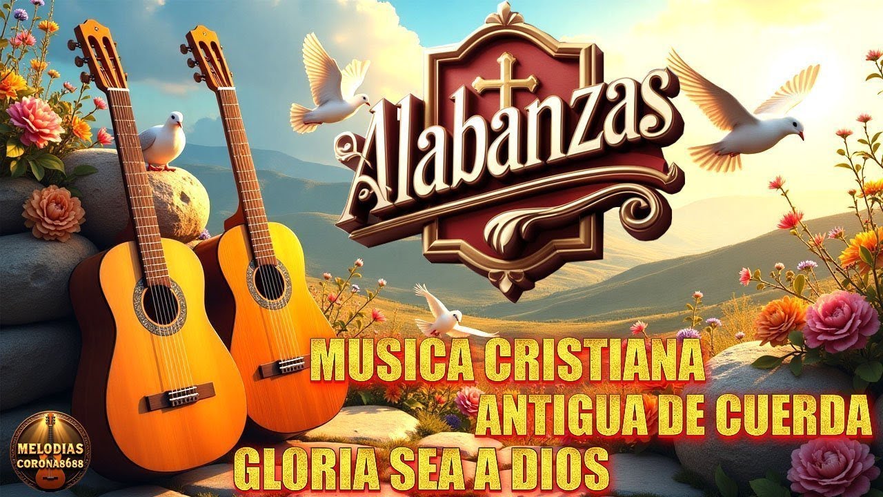 🎸💃MUSICA CRISTIANA ANTIGUA DE CUERDA⛪GUITARRA PENTECOSTAL ALEGRE🙏50 ÉXITOS ALABANZAS CON LETRA