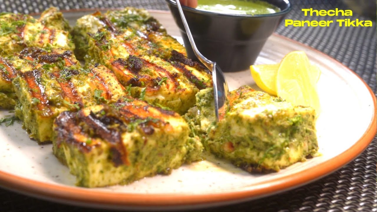 Thecha Paneer Tikka | Paneer Tikka Recipe | Starter Recipe| Marathi Recipes | Fusion recipes |