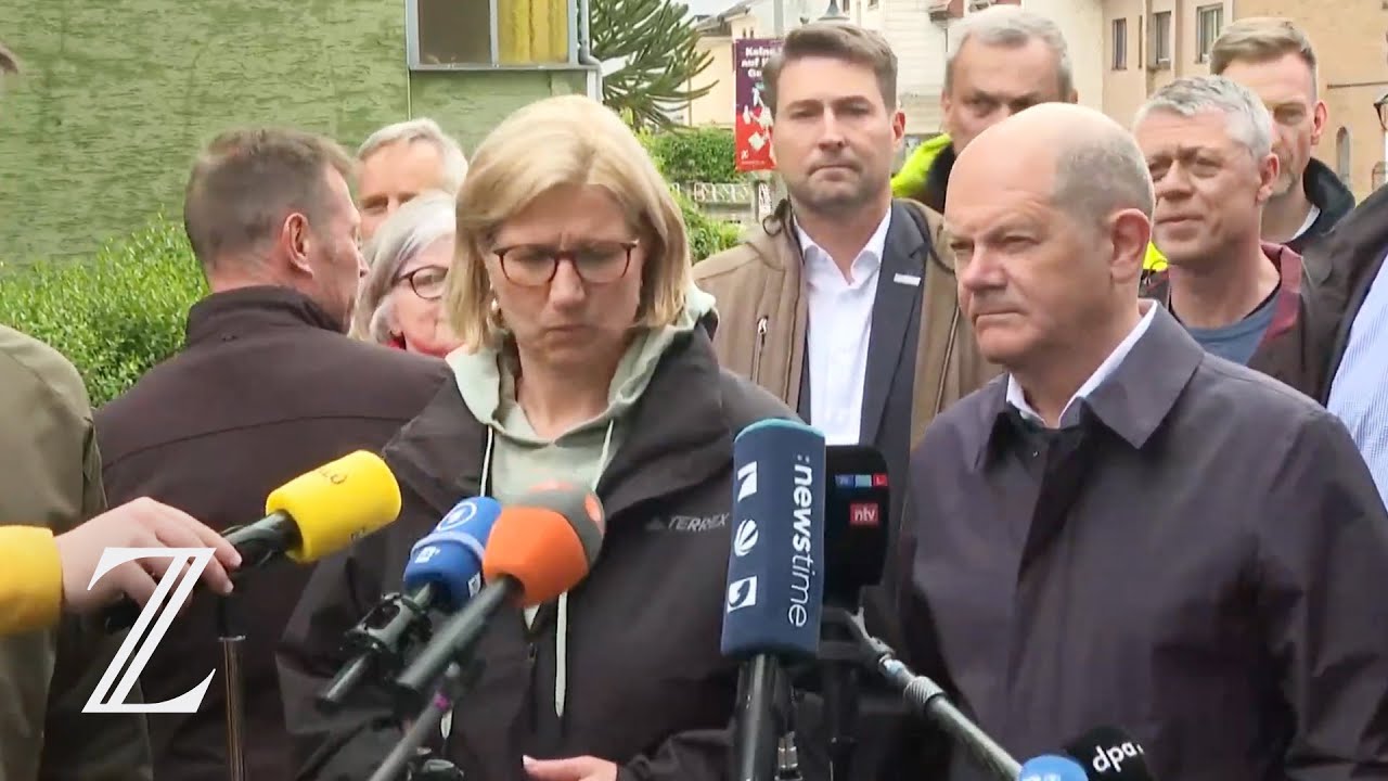 Olaf Scholz besucht Hochwassergebiet - die Pressekonferenz