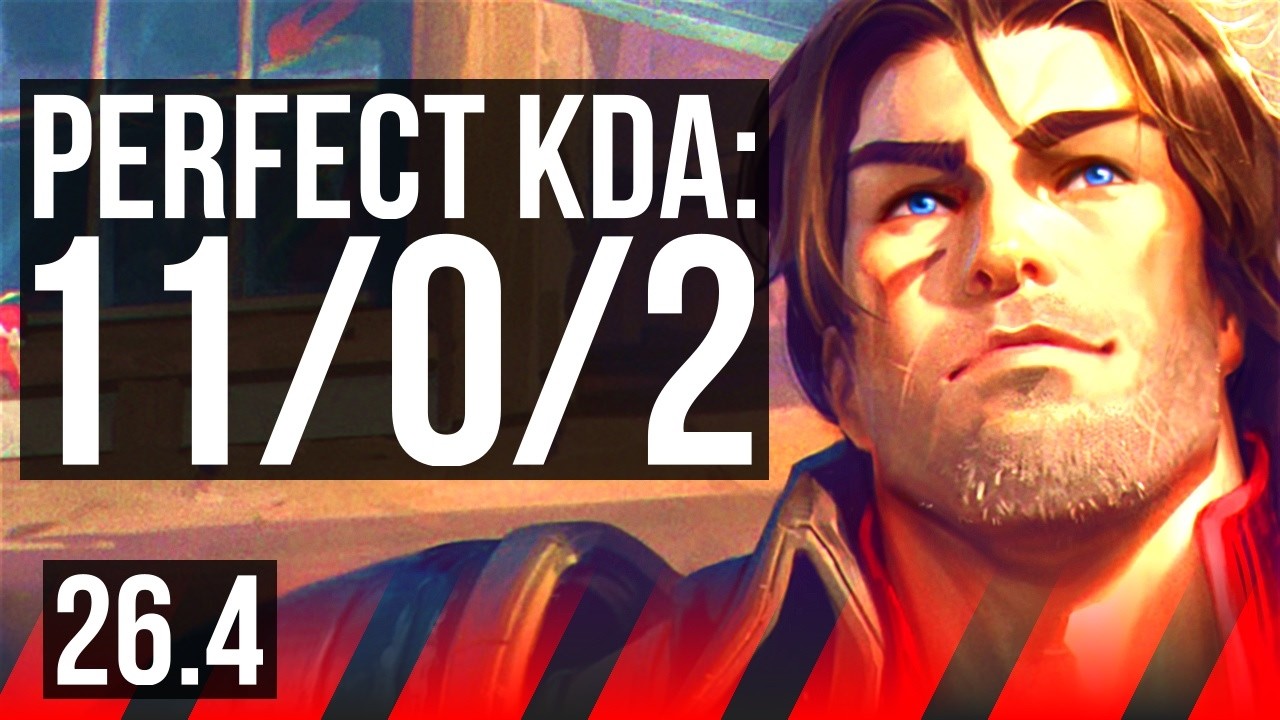 GAREN vs ZAAHEN (TOP) | Perfect KDA: 11/0/2 | EUW Master | 26.4