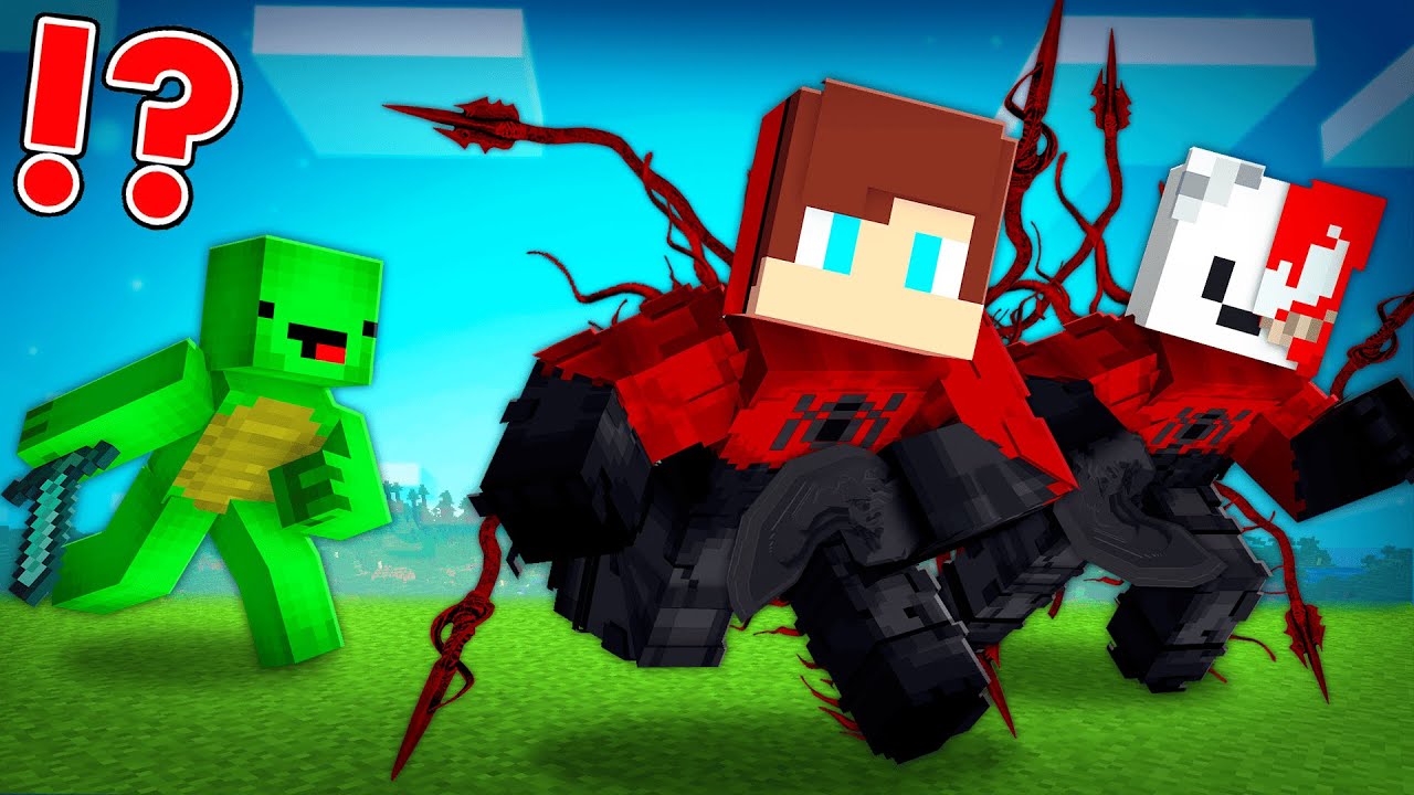 Toxin Speedrunner vs Hunter in Minecraft - Maizen JJ and Mikey