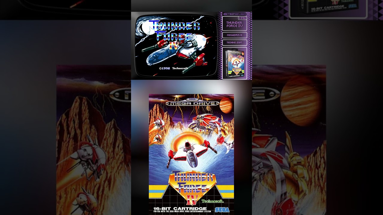 THUNDERFORCE 4 le SHMUP ULTIME sur Mégadrive!!!  #jeuxvidéo #sega #megadrive