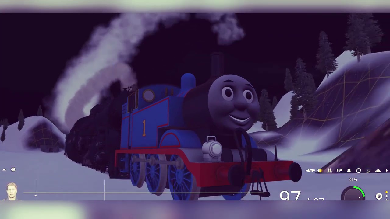 THOMAS THE TANK ENGINE VS POLAR EXPRESS 1225 - SNOWLAND! - WINTERLAND! - TRAINZ RAILROAD SIMULATOR