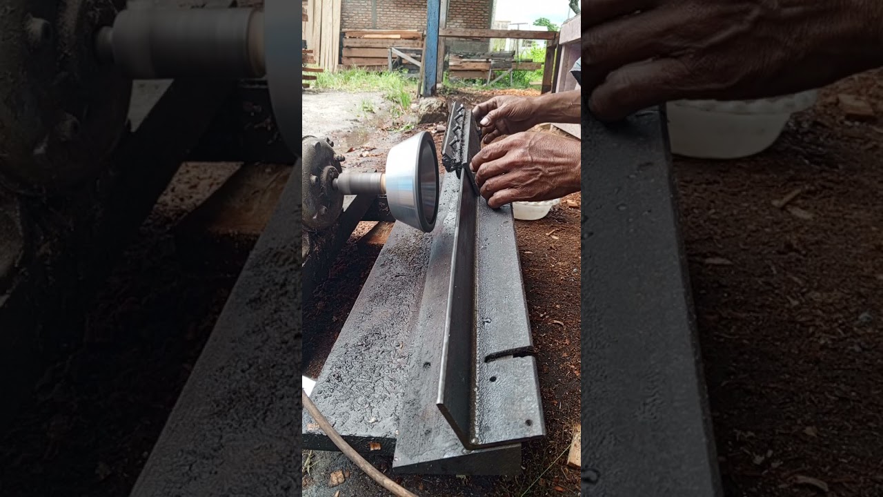 @mesin asah pisau ketam rakitan