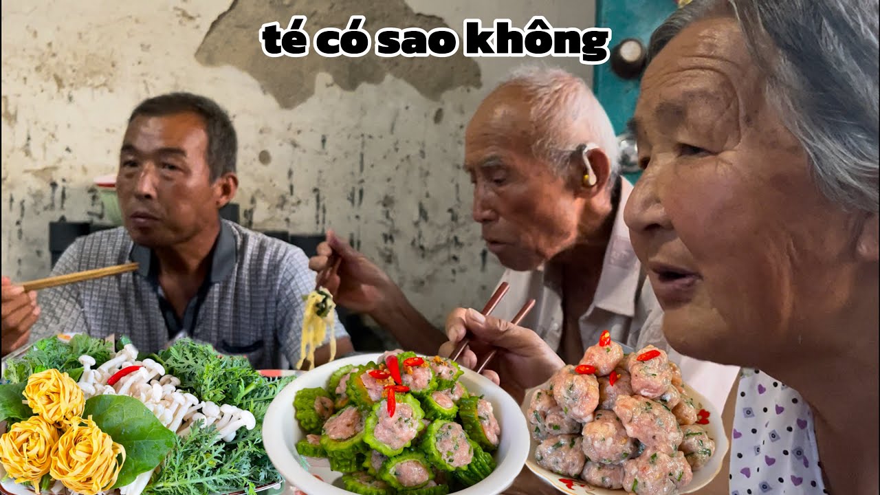 #680 Dọn Phế Liệu Xong Thao Thu Hoạch Rau Có Sẵn Nhà Trồng Nấu Nồi Lẩu 4 Nhà Quây Quần Cùng Ăn🇨🇳🇻🇳