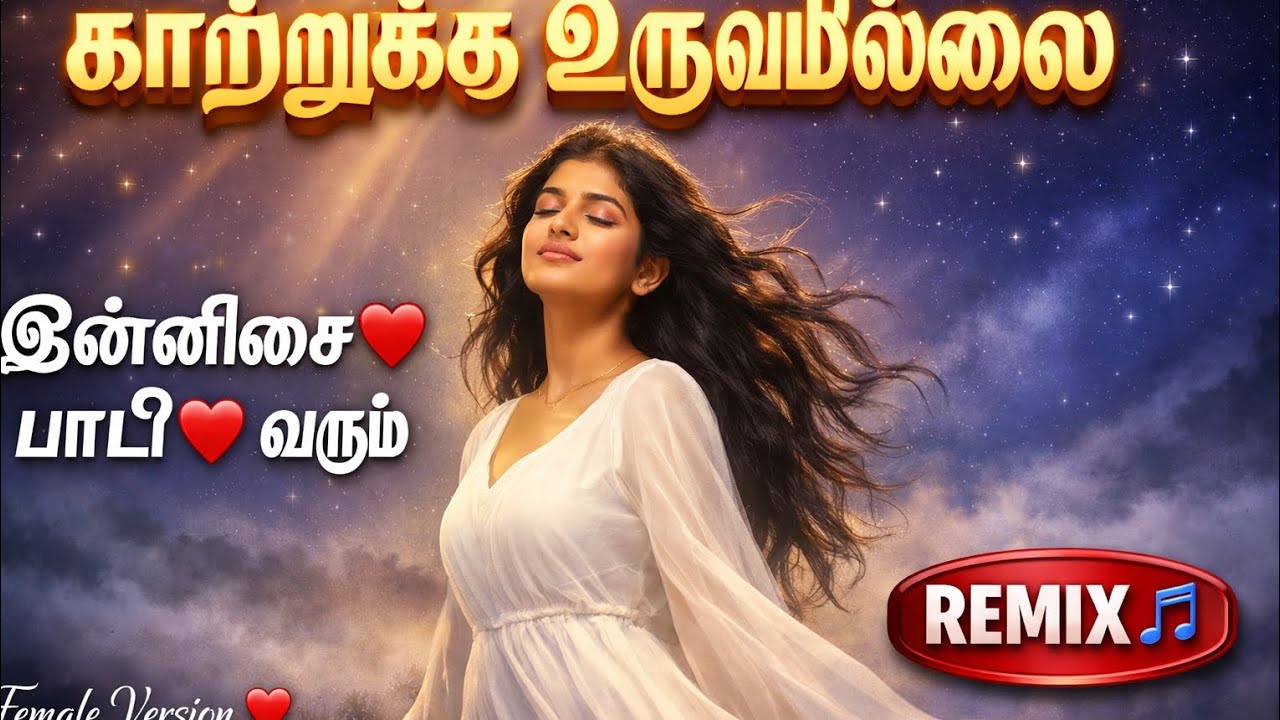 காற்றுக்கு உருவமில்லை 🔥 | இன்னிசை பாடி வரும் Female Remix | Simran#avalinisai #tamillovesong #love 