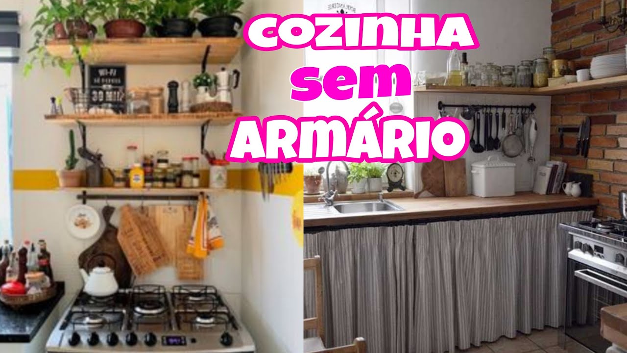 Cozinhas sem armário/Simplicidade e aconchego