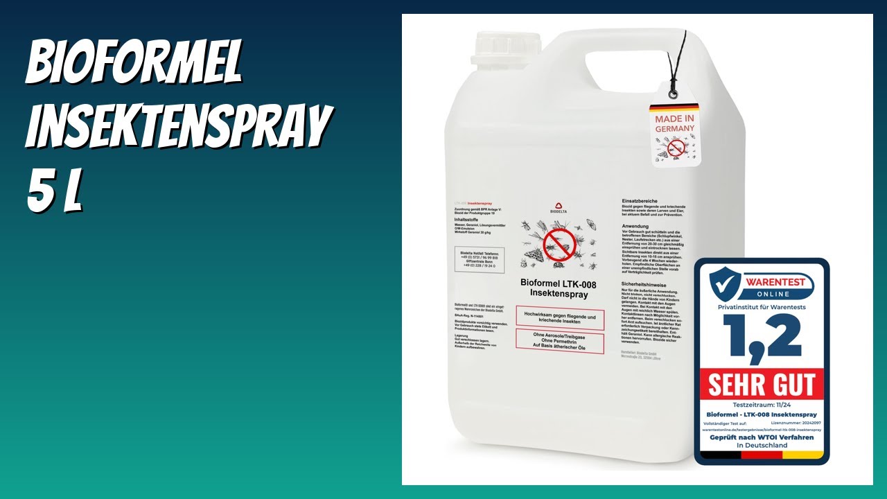 BEWERTUNG (2025): BIOFORMEL Insektenspray 5 L. Infos