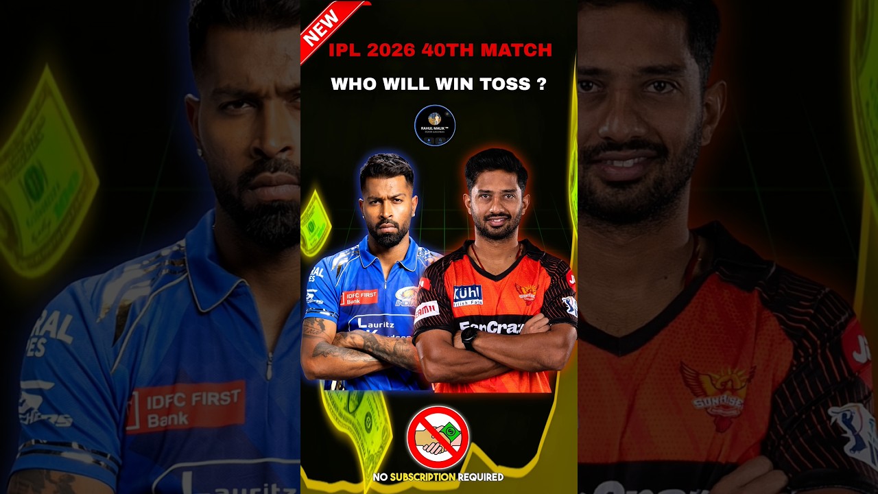 MI VS SRH TOSS PREDICTION, WHO WILL WIN TODAY TOSS #tossprediction #mivssrh #ipl2026