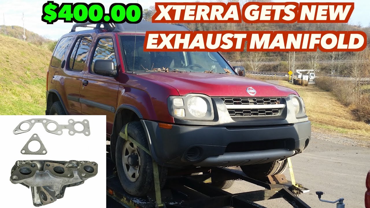 Xterra 3.3 Установите новый выпускной коллектор — пассажирская сторона