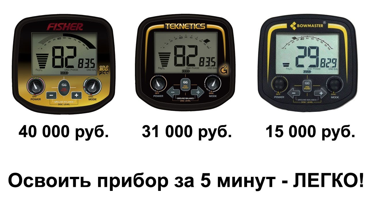 Видео инструкция металлоискателя Bowmaster TX 850, Teknetics G2, Fisher Gold Bug