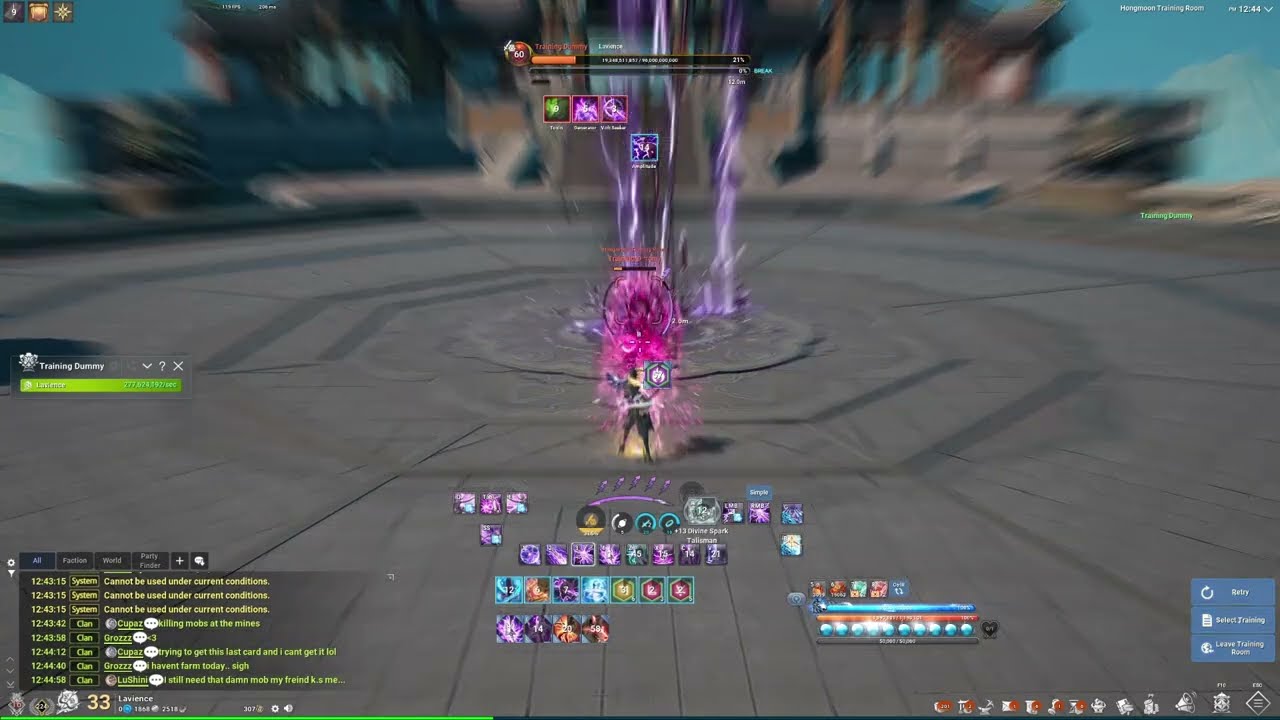 Blade & Soul - Archer 3rd spec parse and Hamann World Boss at 200ms