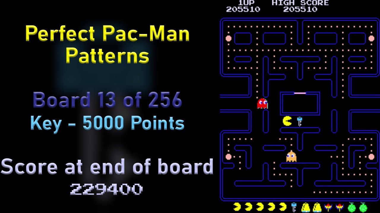 Perfect Pac-Man Patterns - Board 13 of 256 - 1st Key