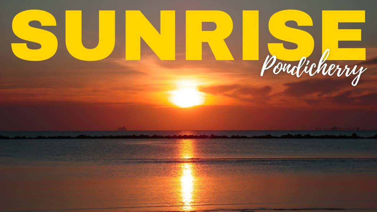 6AM at Rock Beach, Pondicherry 😍 Sunrise You Shouldn&rsquo;t Miss | Tamil Travel Vlog|Solo Travel
