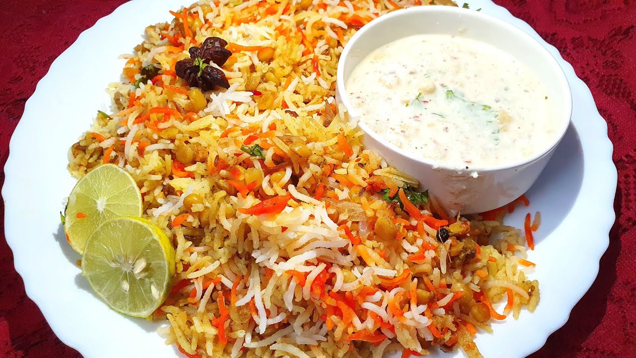 Chana dal Biryani Boondi ka rayta🔥Easy and very delicious 👌lunch for summer💗Must try ♥️