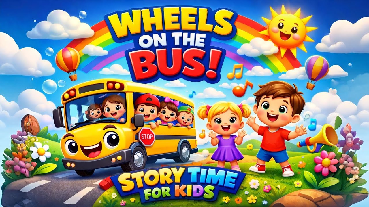 Wheels on the Bus 🚌 | Nursery Rhymes for Babies 👶🎵 | Story Time for Kids