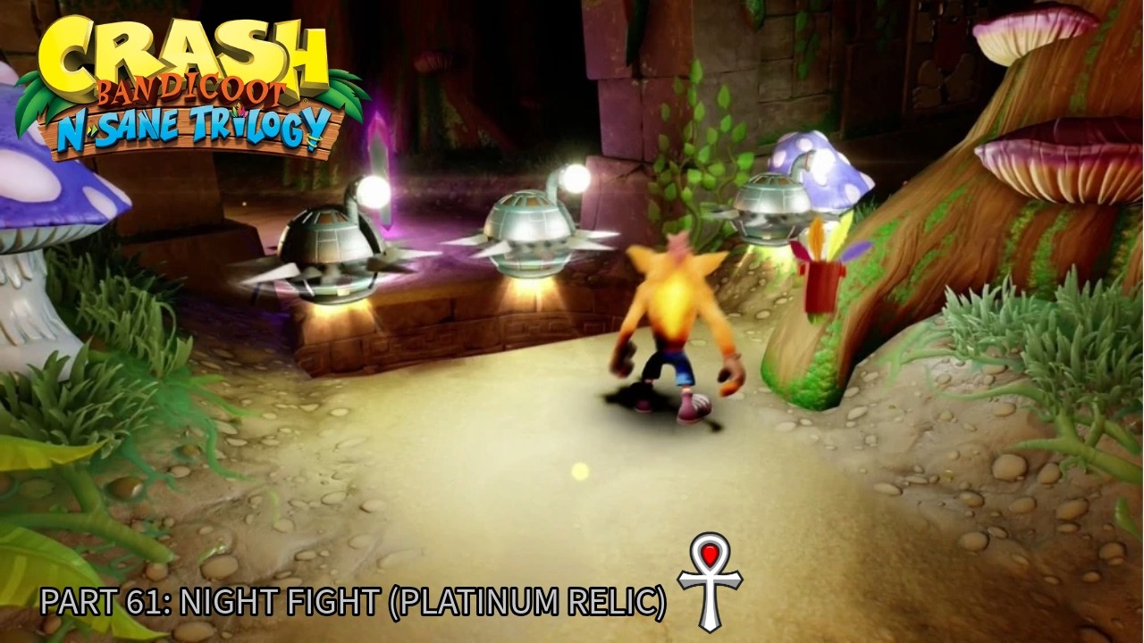 Crash Bandicoot 2 (N. Sane trilogy). 100% Walkthrough Part 61 - Night fight (Platinum relic)
