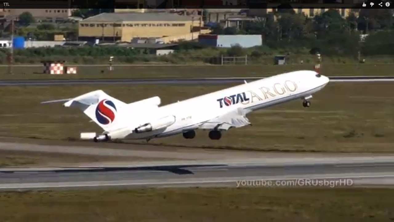 [ HD ] Total Cargo B727-200F at Guarulhos GRU / SBGR