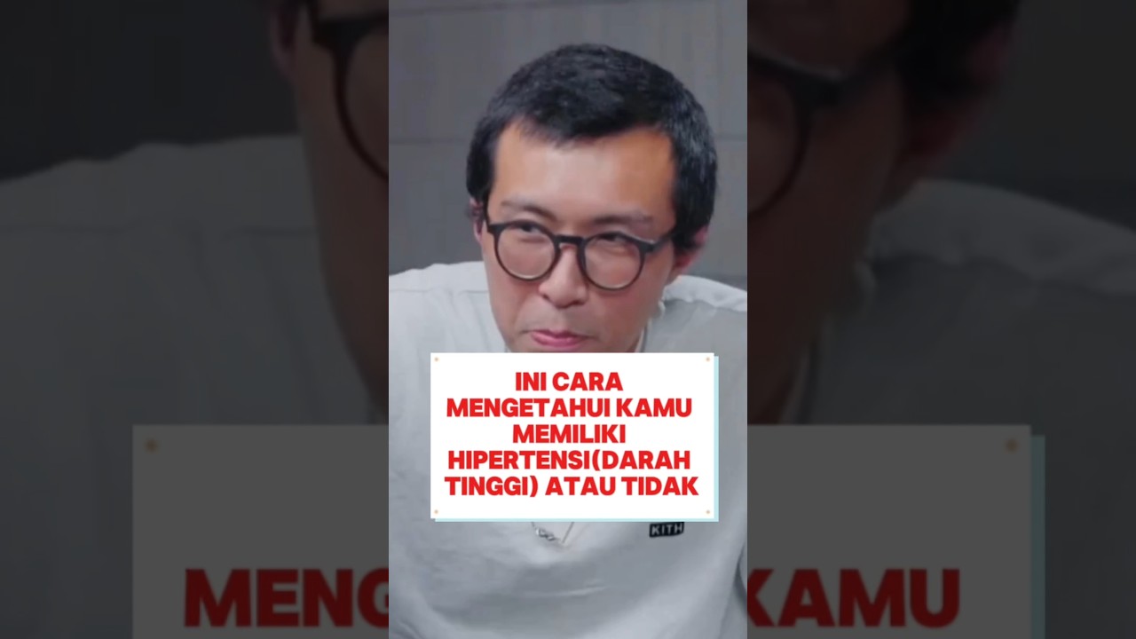 cara mengecek kamu memiliki darah tinggi atau tidak | Dr. Tirta #edukasi #kesahatan #drtirta