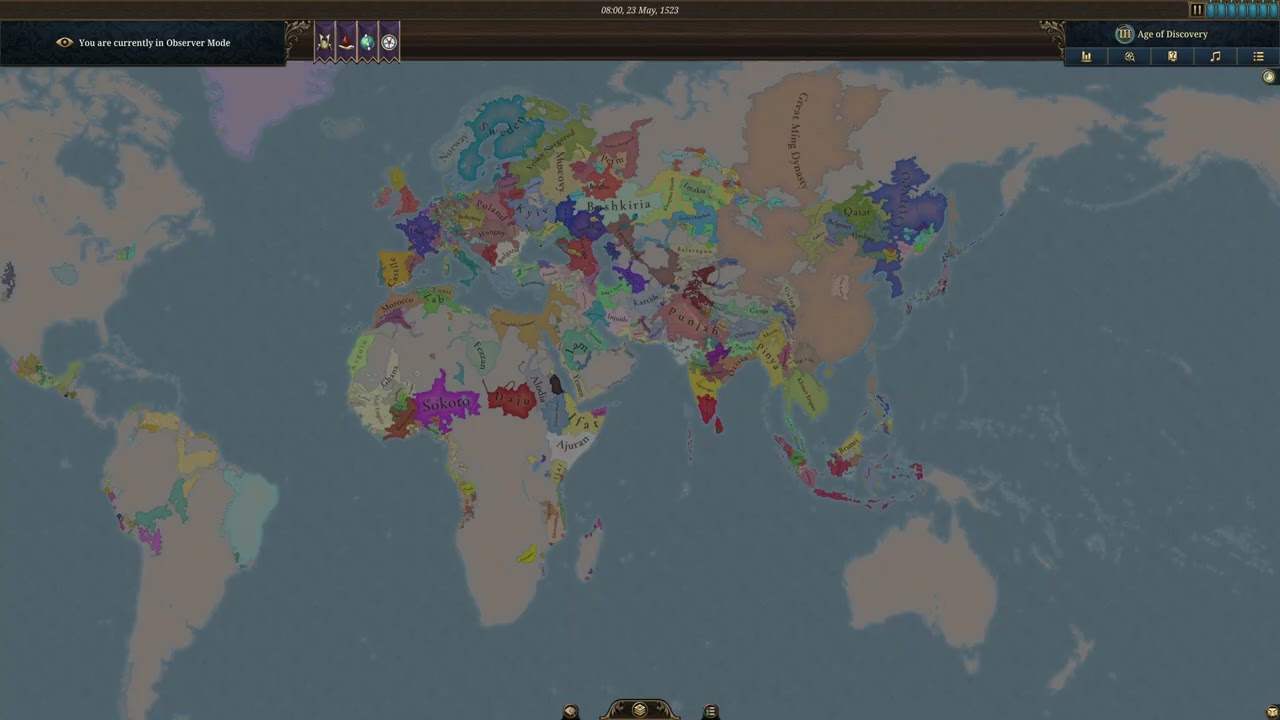EU5 Timelapse 1337 - 1744