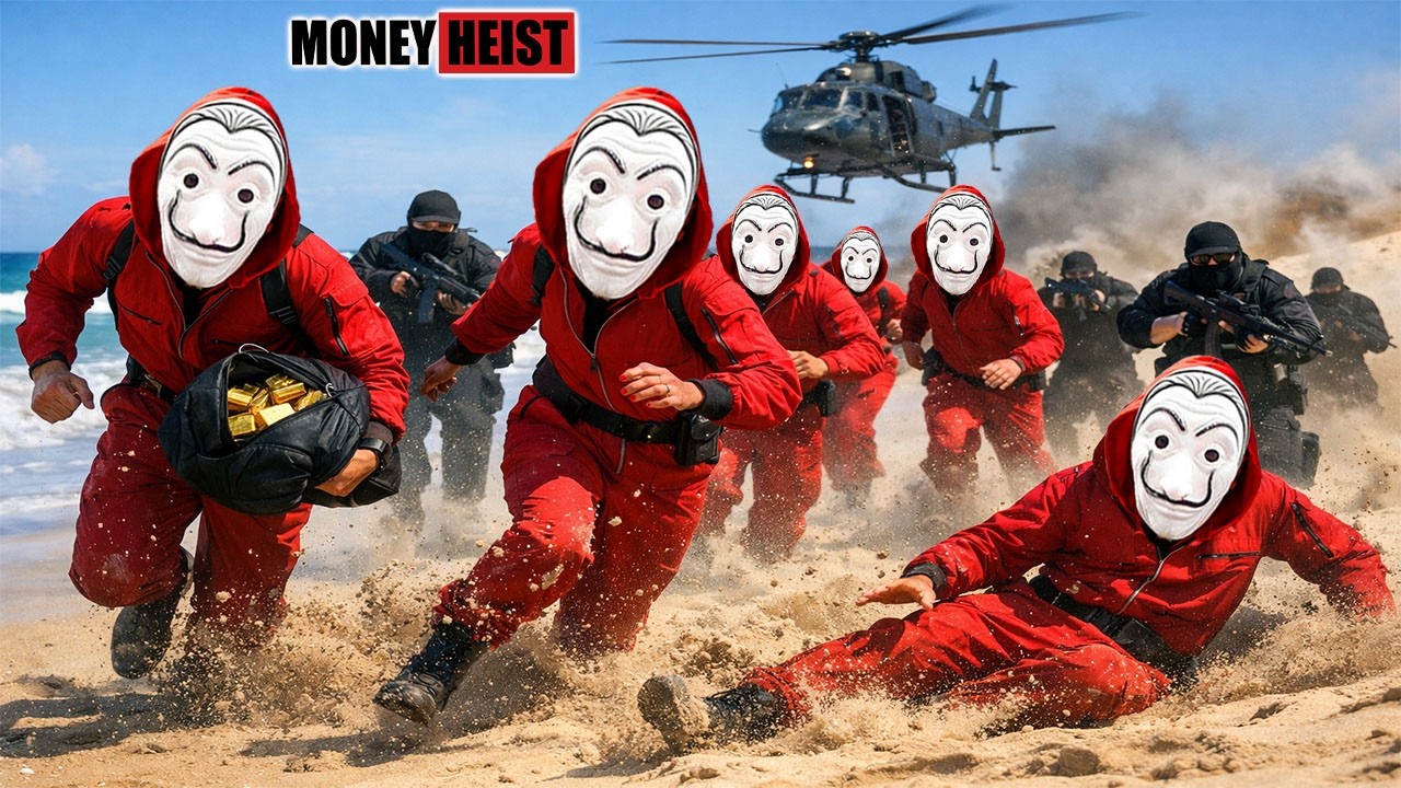 PARKOUR VS MONEY HEIST : Police Nearly Catch Bad Guy During Vault Escape | Epic POV