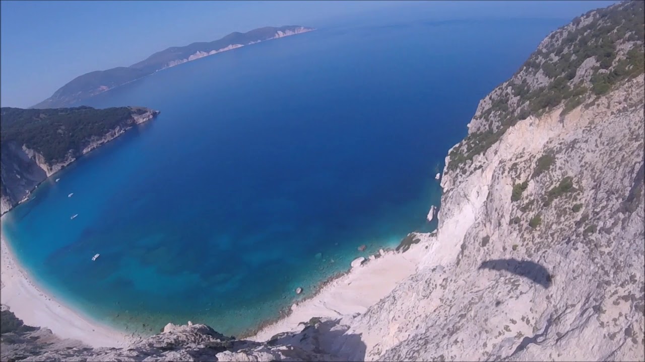 Paragliding in Kefalonia, Greece - Myrtos Beach