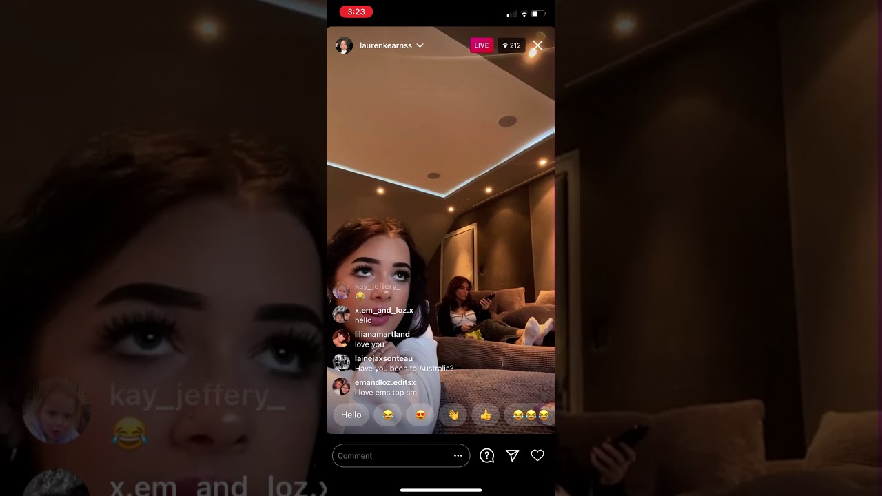 LOZ KEARNS IG LIVE 19/01/2021