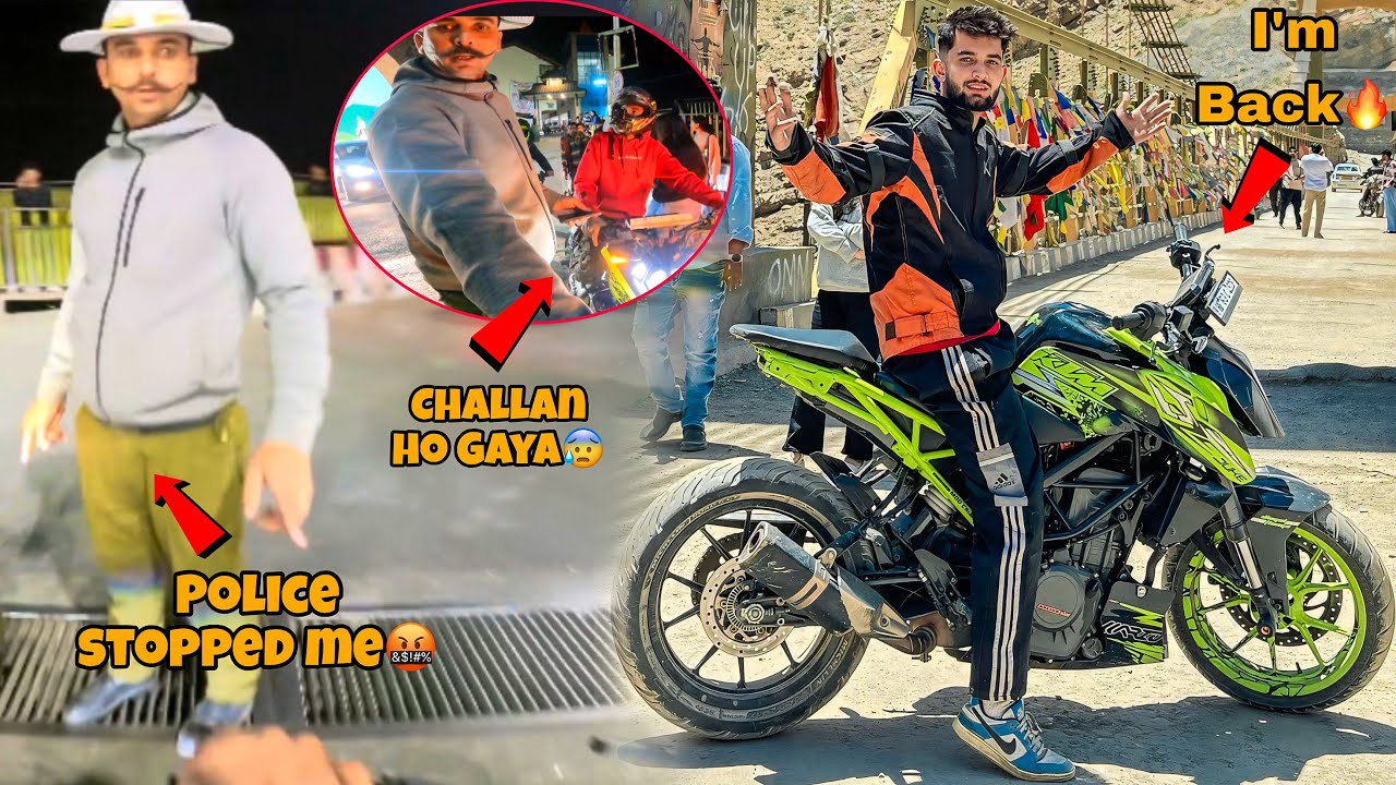 Shimla Police Stopped me Again🤬 || Finally😍Bike Release🔥||Challan Ho gaya🥵