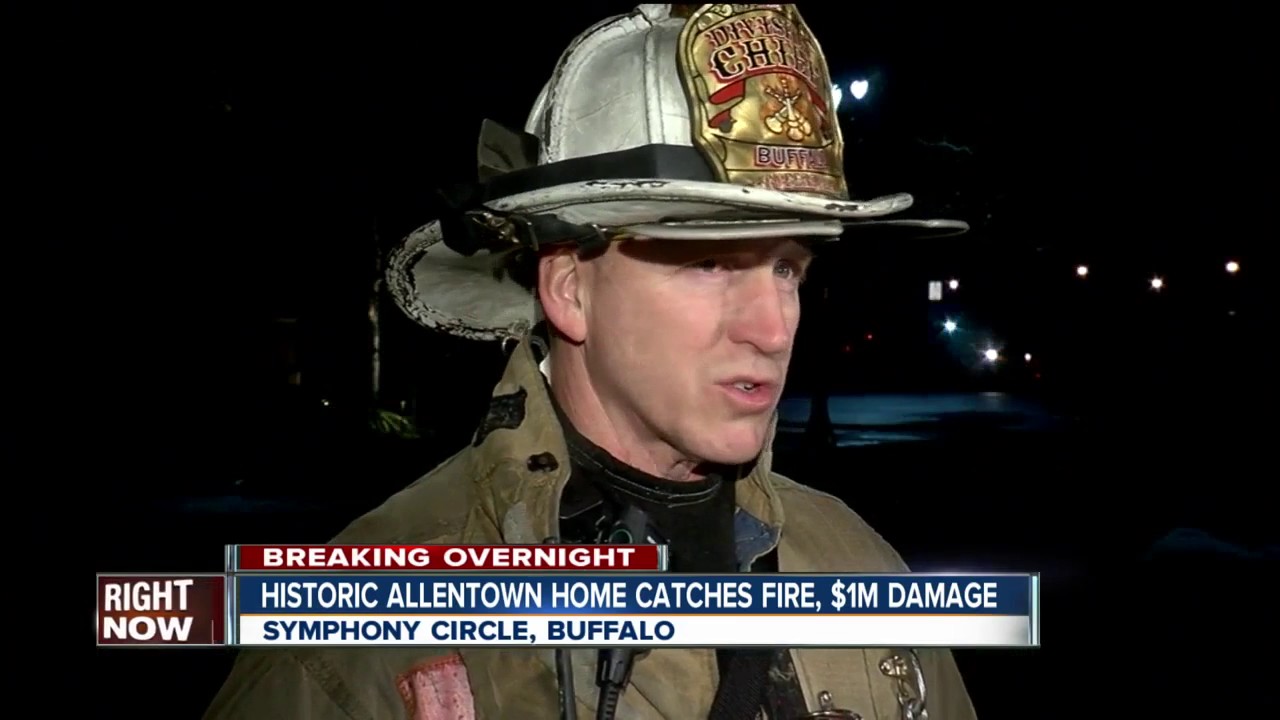 Historic home catches fire in Buffalo