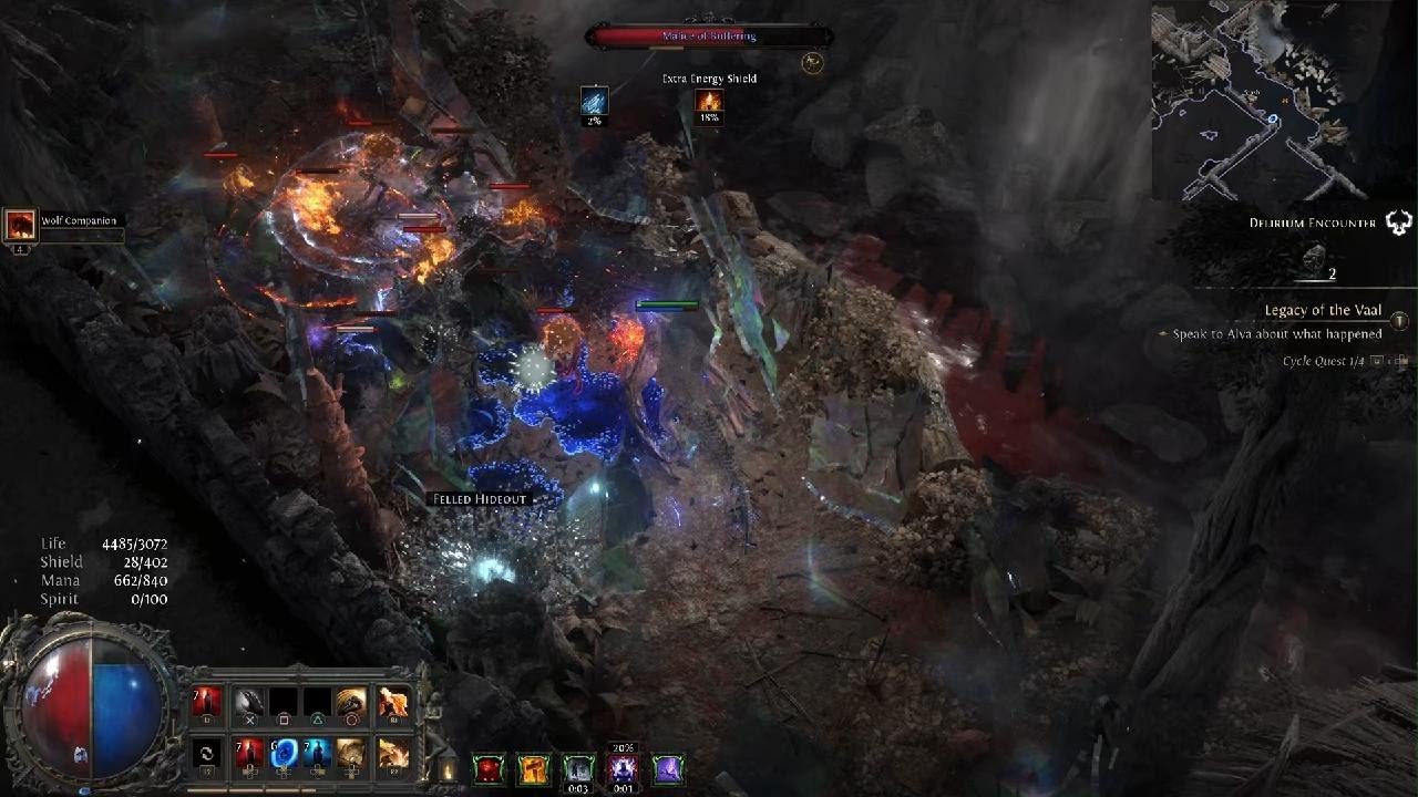 Path of Exile 2 (rolling magma vs t2 simulacrum)